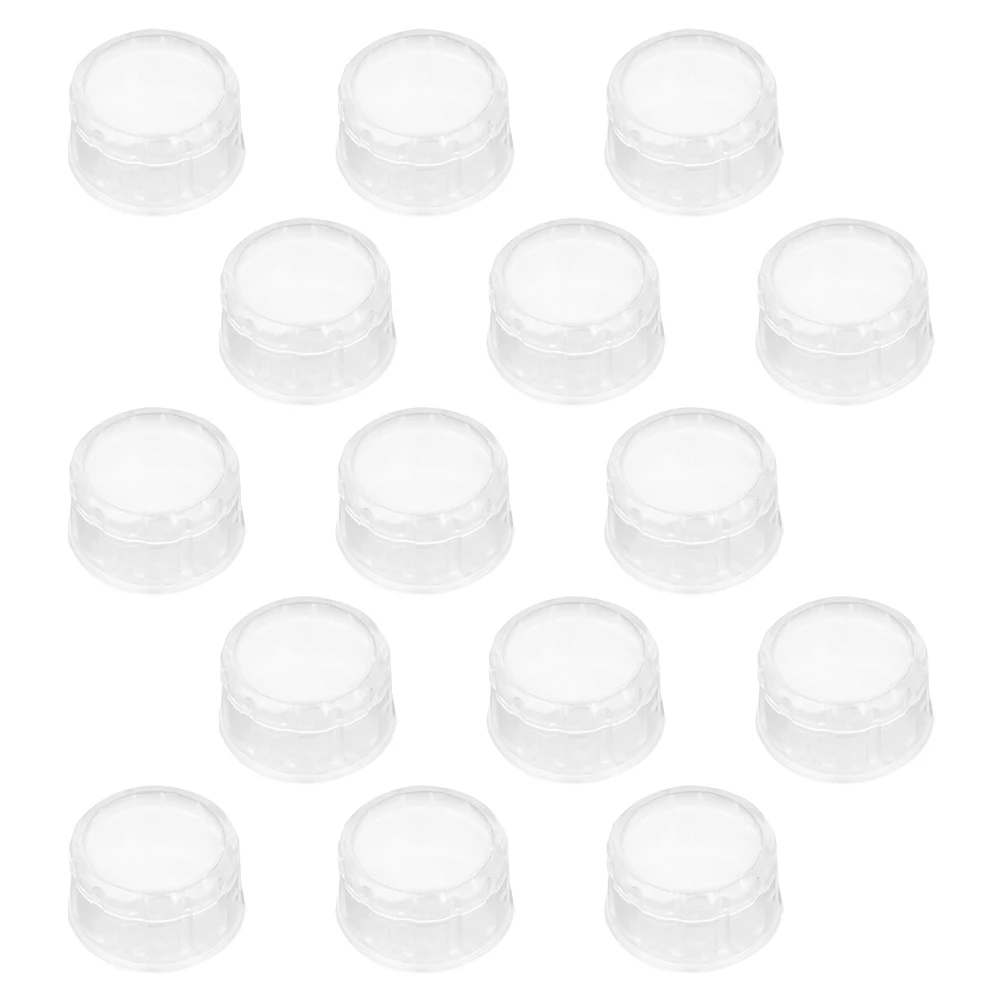 

15 Pcs Splashproof Cover Cocktail Shaker Lid Juice Martini Bubble Tea Cup Cap Plastic Hand Drink Mixer