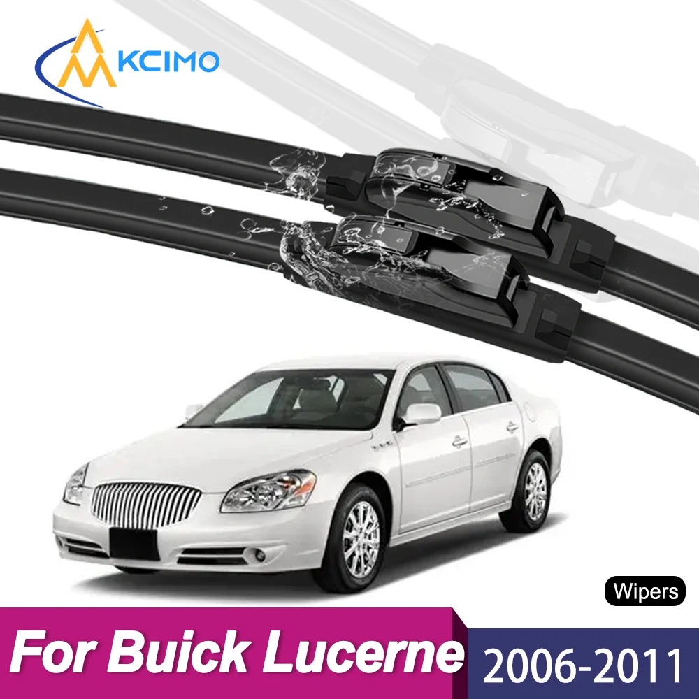 

High Quality Natural Rubber Front Wiper Set Compatible With Buick Lucerne 2006-2011 Direct Replacement Car Windshield Wipers Par