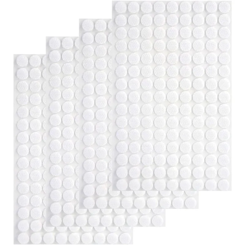 540 Peças de Pontos Adesivos, Pontos de Velcro, Almofadas Adesivas Redondas, Fitas Adesivas de Nylon Dupla Face para Casa, Escola e Escritório