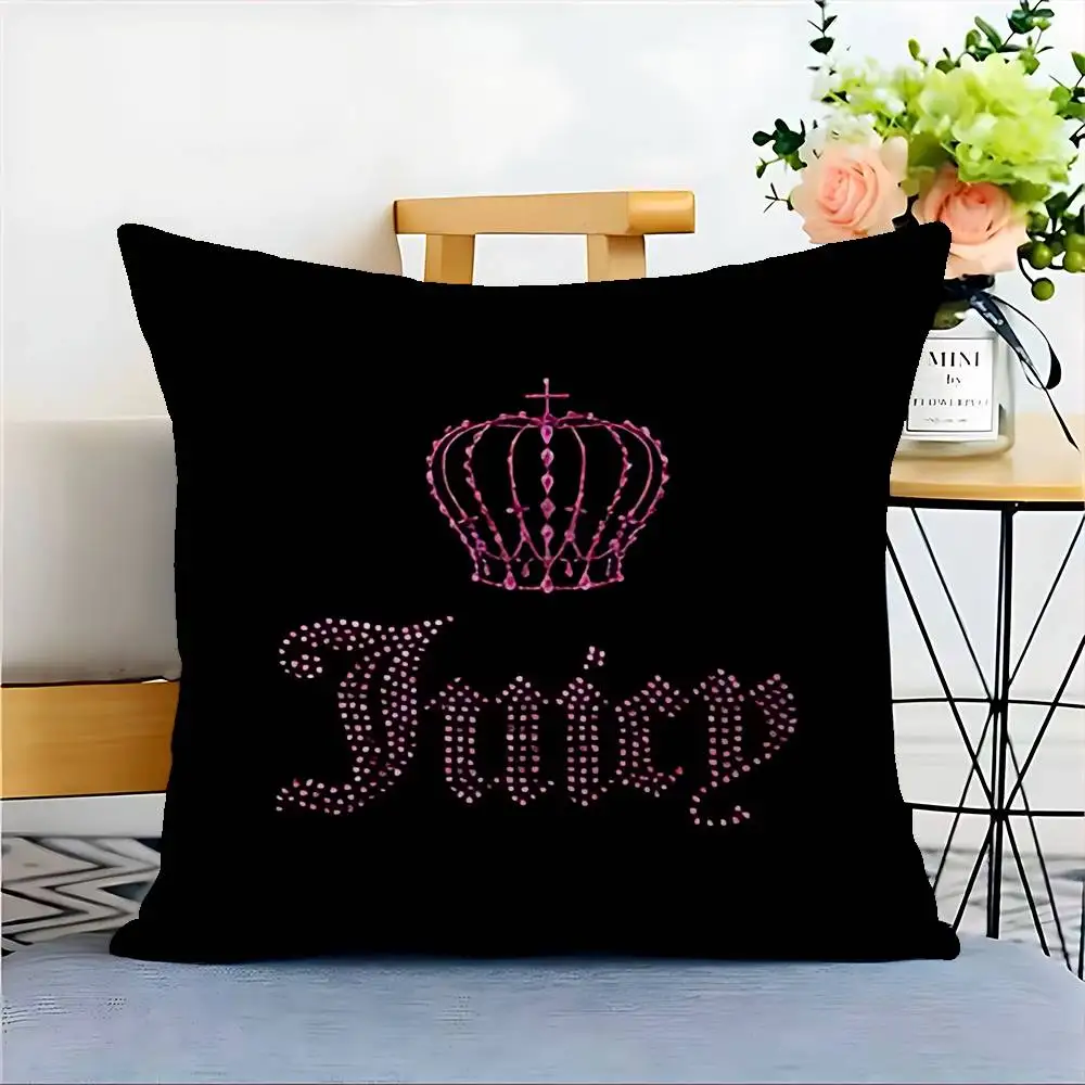 J-Juicy Logo C-CoutureS-S Cushion Cover Inches Farmhouse Decor Home Throw Pillow Covers For Couch Decorations