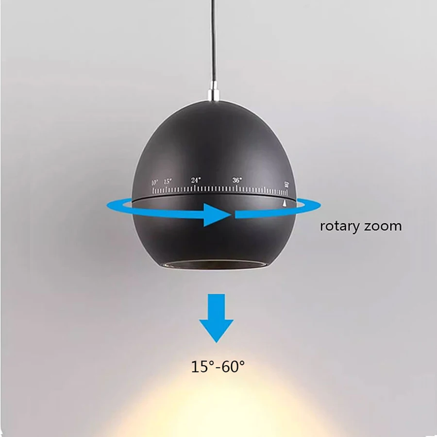 Zoomable Magnetic Track Pendant Light Ball Tuya Zigbee Dimmable Adjustable Focus LED Magnet Rail Lamp 48V DALI Zoom Chandelier