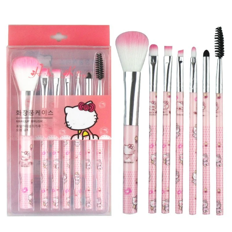 hello kitty cartoon cat one-word foundation brush powder puff dual-use wet and dry makeup brush make up sponge cosmetic tools