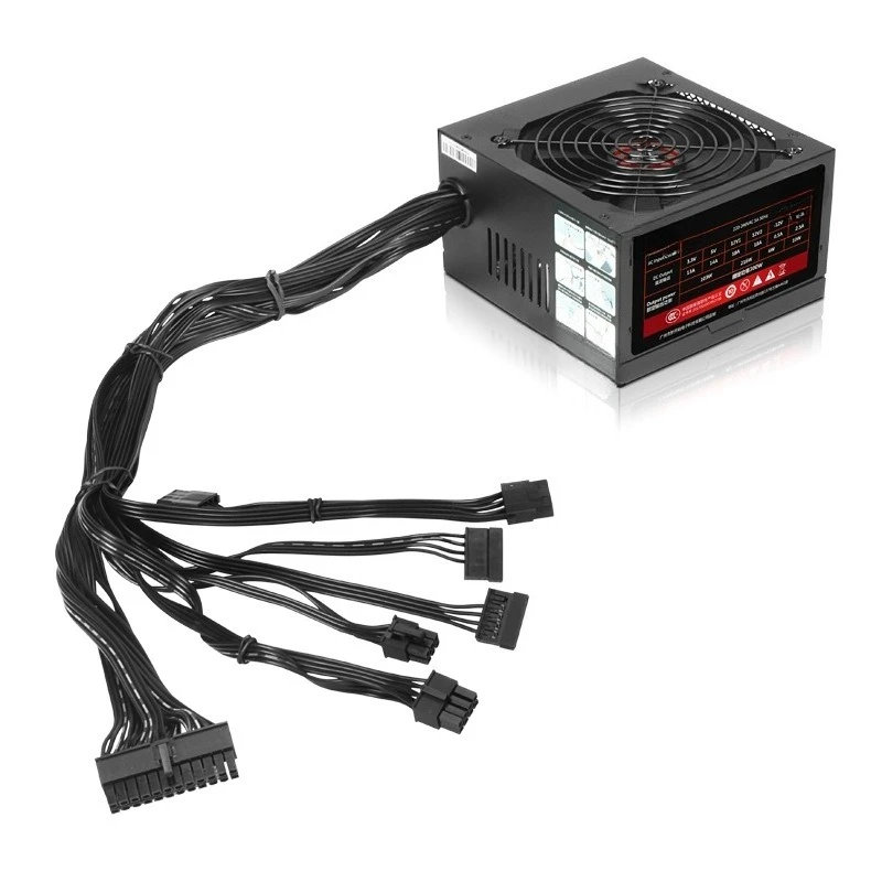 

300W passive intelligent temperature control mute desktop host safety computer chassis