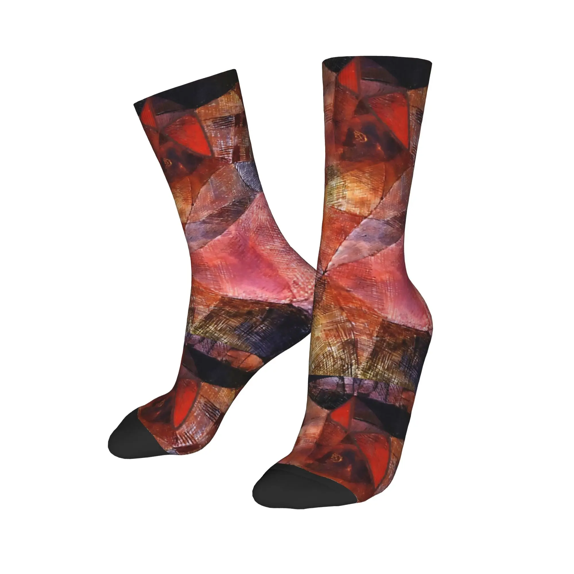Paul Klee The Hour Before One Night  Socks Men Women Polyester Casual  Socks Harajuku  Autumn Winter Middle Tube Socks Gift