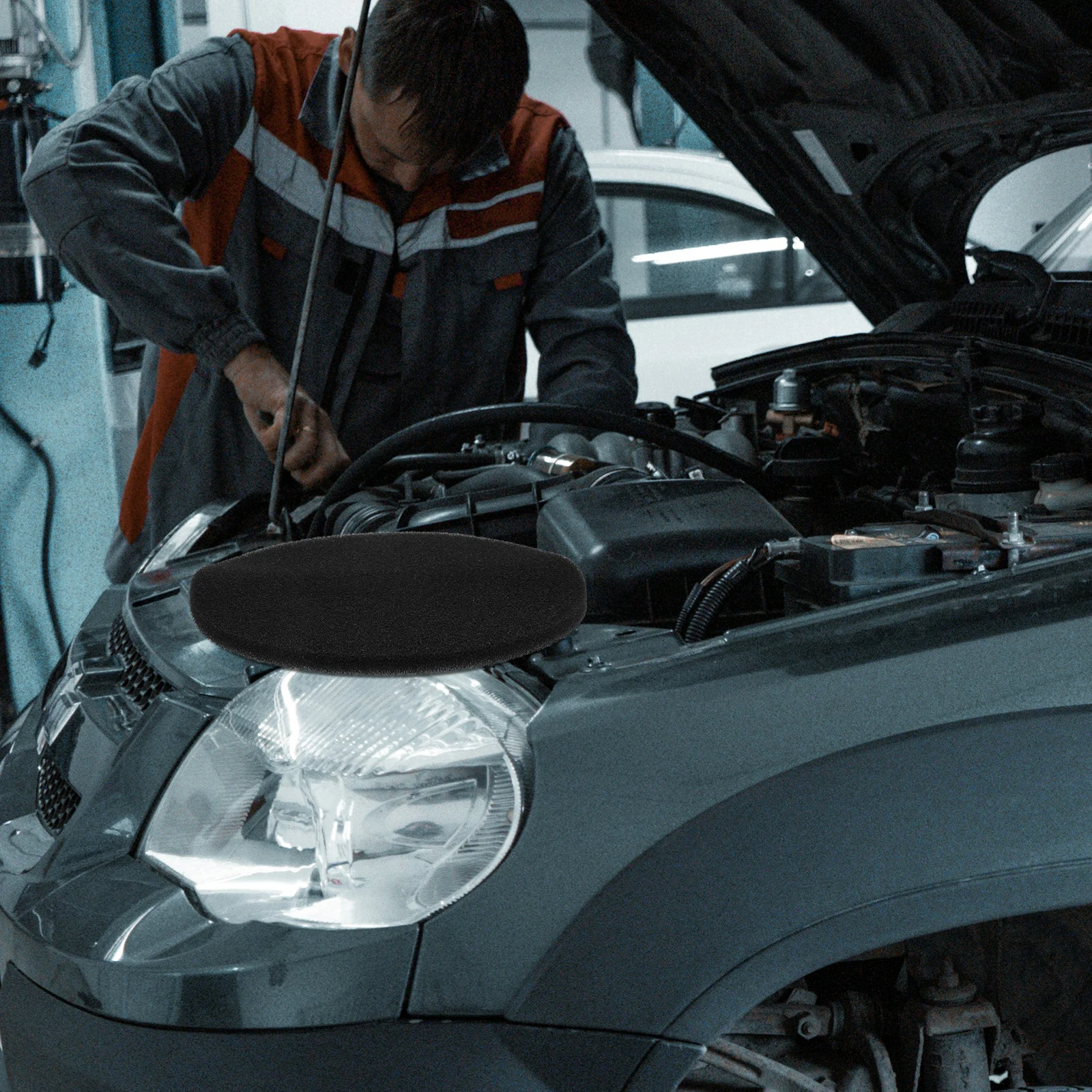 

Round Change Mat Pan Drain Thick Pad Mechanics Pan Splash Oil Splash Mat Pad Car Exterior Parts