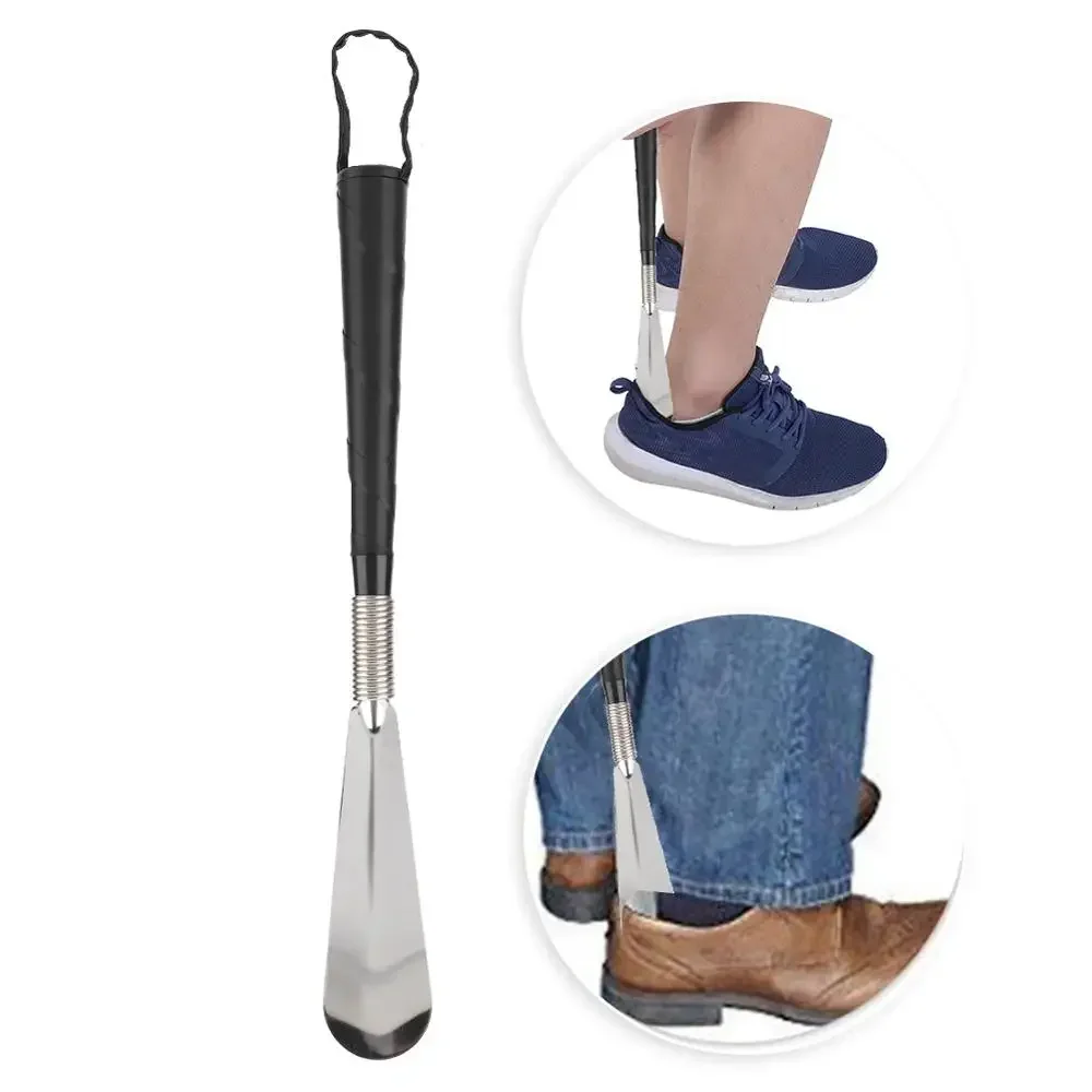 Elderly Pregnant Women Mention Shoe Lifter Stainless Steel Spring Shoes Pull Inconvenient Wear Shoes Auxiliary Tools Portables