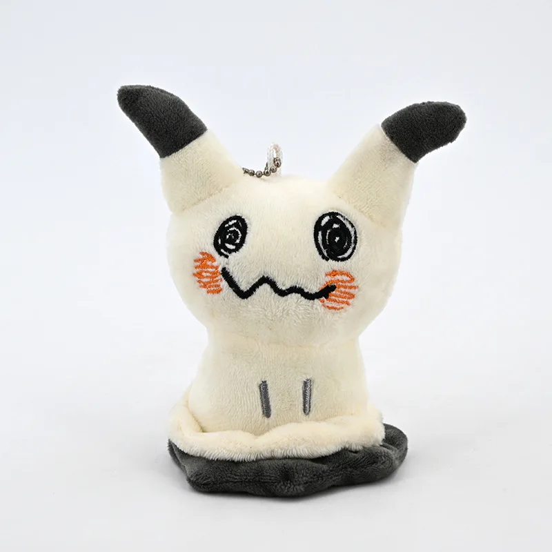 10cm Mini Q Mimikyu Pokémon Plush Toy Pendant Keychain Cute Cartoon Soft Stuffed Doll Backpack Charms Kids Birthday Holiday Gift
