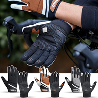 Touch Screen Cycling Gloves Winter Thermal Warm Windproof Full Finger Waterproof Bicycle Road Bike Gloves For Men Women