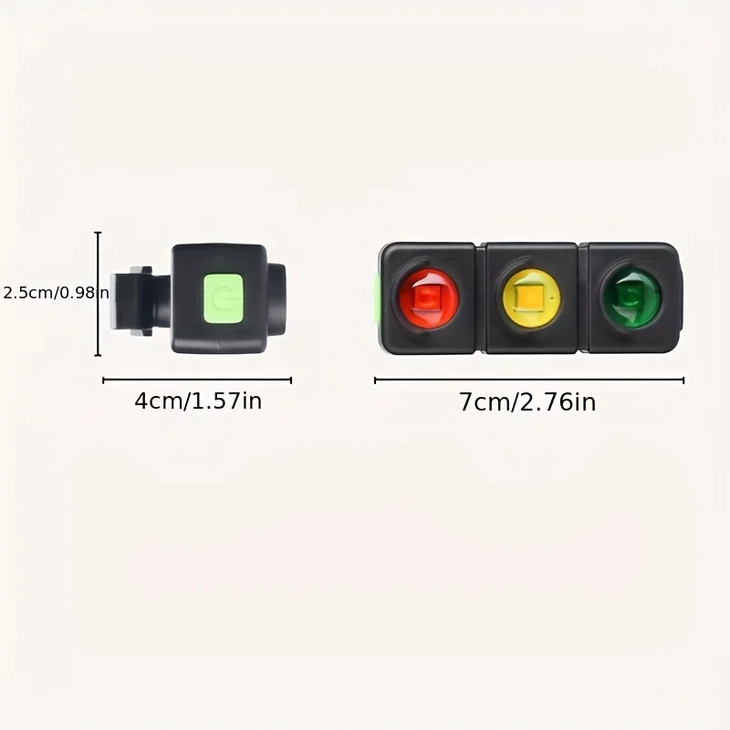 Night Riding Lights Tri-color Night Warning Lights Red and Green Tail Lights Alpine Riding Lights Bicycle Tail Lights