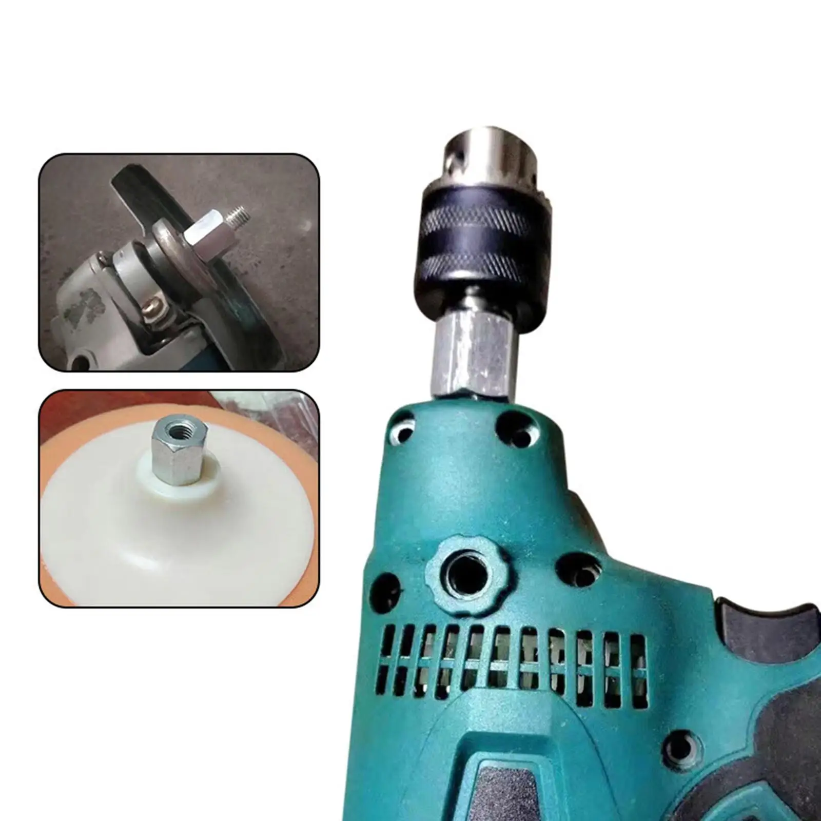 

Переходник-адаптер M14 на 5/8 для угловых полировальных машин, для полировальных кругов, из углеродистой стали, цельный, с резьбовым соединением, легко устанавливается