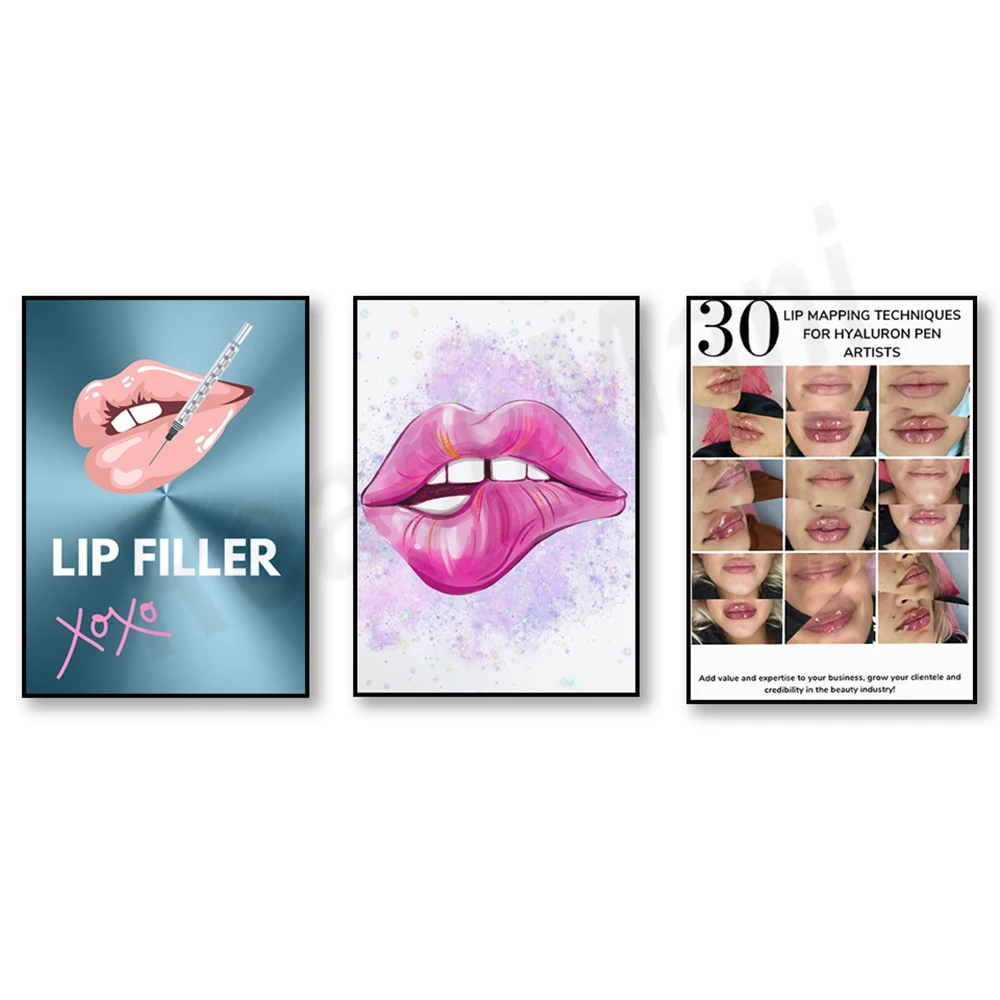 

Hyaluronic Acid Pen Lip Mapping, Lip Filler Mapping, Russian Lip Technique, Cupid’s Bow Lift, Keyhole Pout Technique Poster