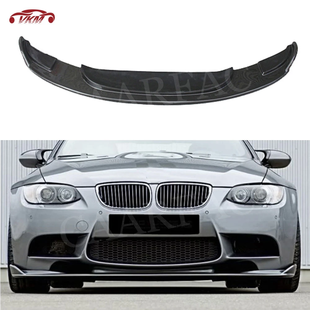 Carbon fiber front Lip Splitters Spoiler for BMW 3 Series E90 E92 E93 M3 2009-2012 H Style Head Bumper Chin Shovel