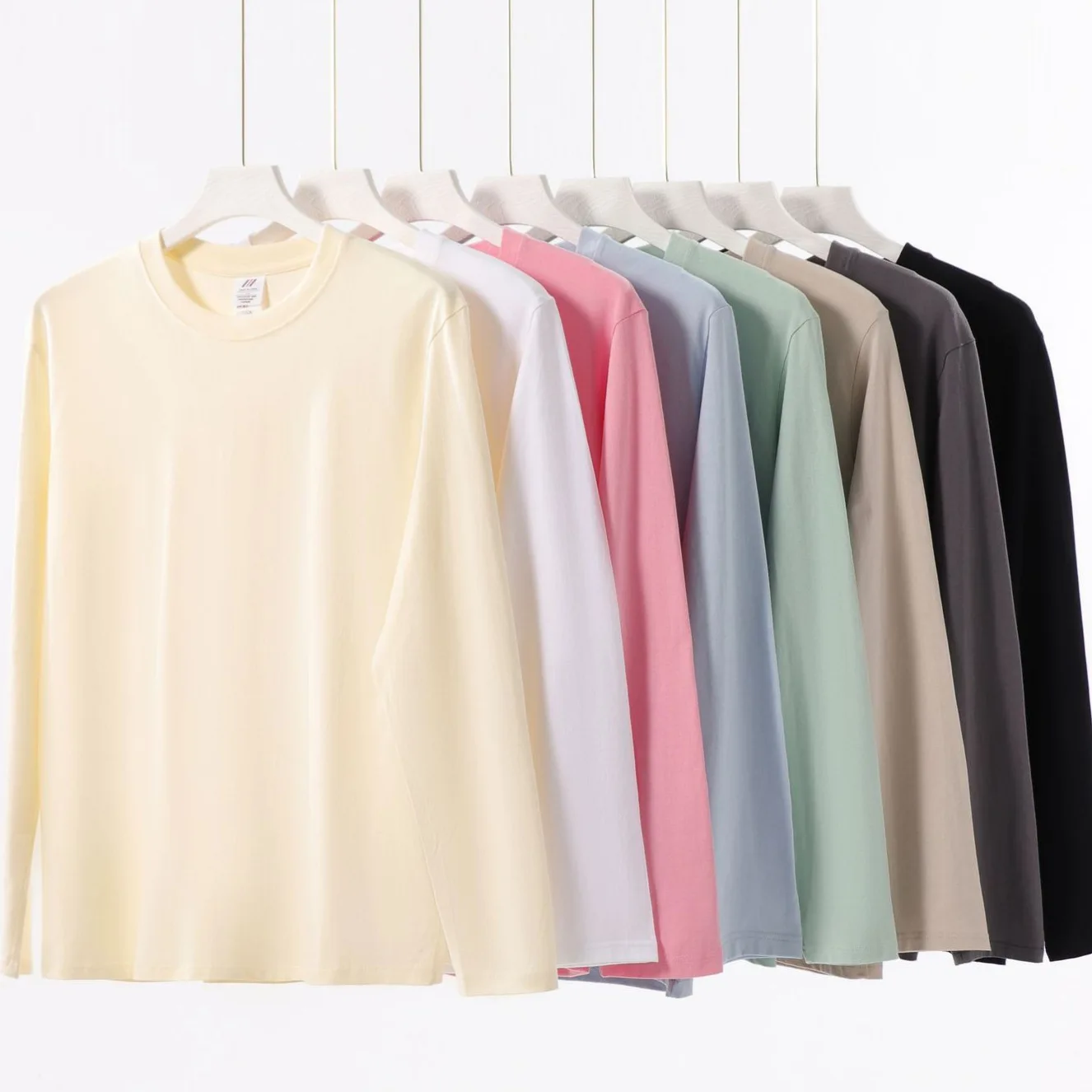 Women's T-shirt Long Sleeve O-neck Cotton Tshirt Harajuku Solid White Streetwear Korean Shirt Spring Autumn Shirt Tops Tees 2025 - Image 4