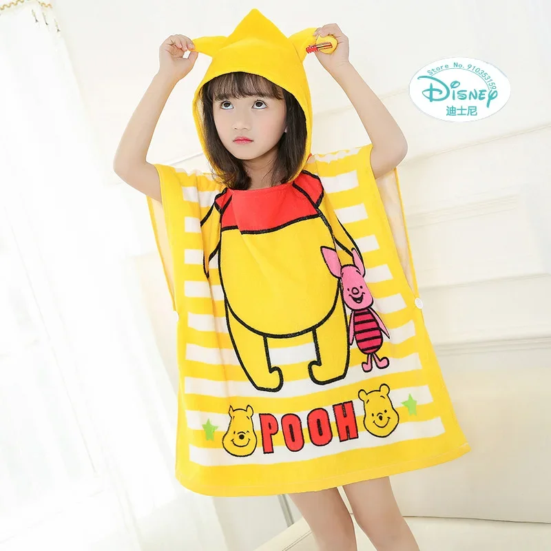 Disney Children Kids Hooded Bath Towel Cape Beach Towel Blanket BathrobeTowel Shower Mikey Minnie Mouse Car Mcqueen Boy Girl