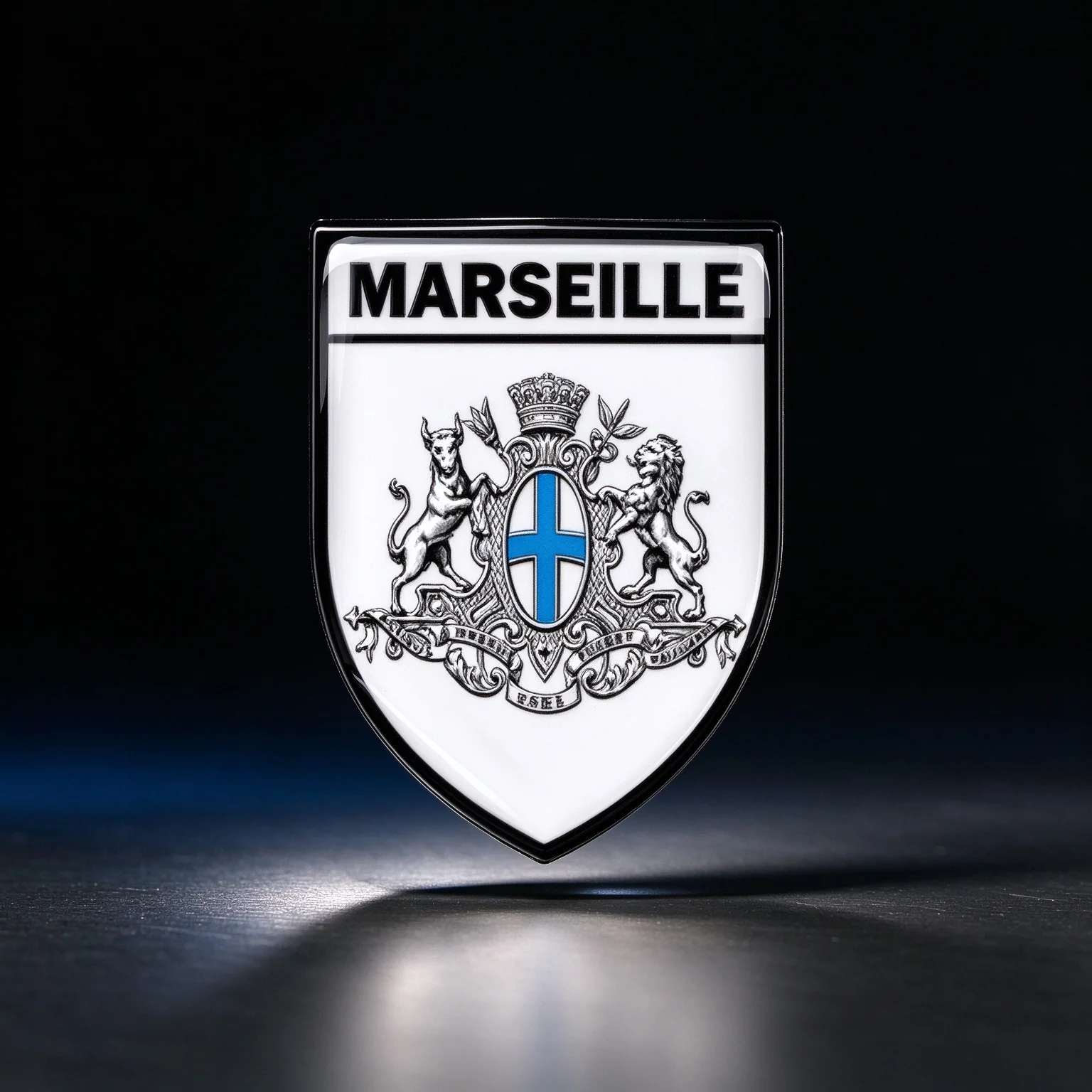 Custom Personalized 3D Epoxy Dome Marseille Vinyl Decals, Custom Image Sticker for Motorcycle Helmet Car Phone Decor Accessories
