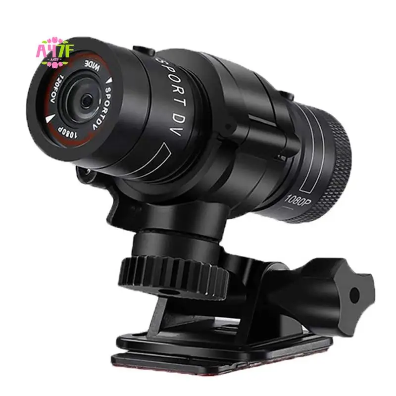 

A47F-F9 Mini Sports Camera 1080P 200W Outdoor Riding Motorcycle Helmet Sports DV Camera Video Waterproof Bicycle Camera
