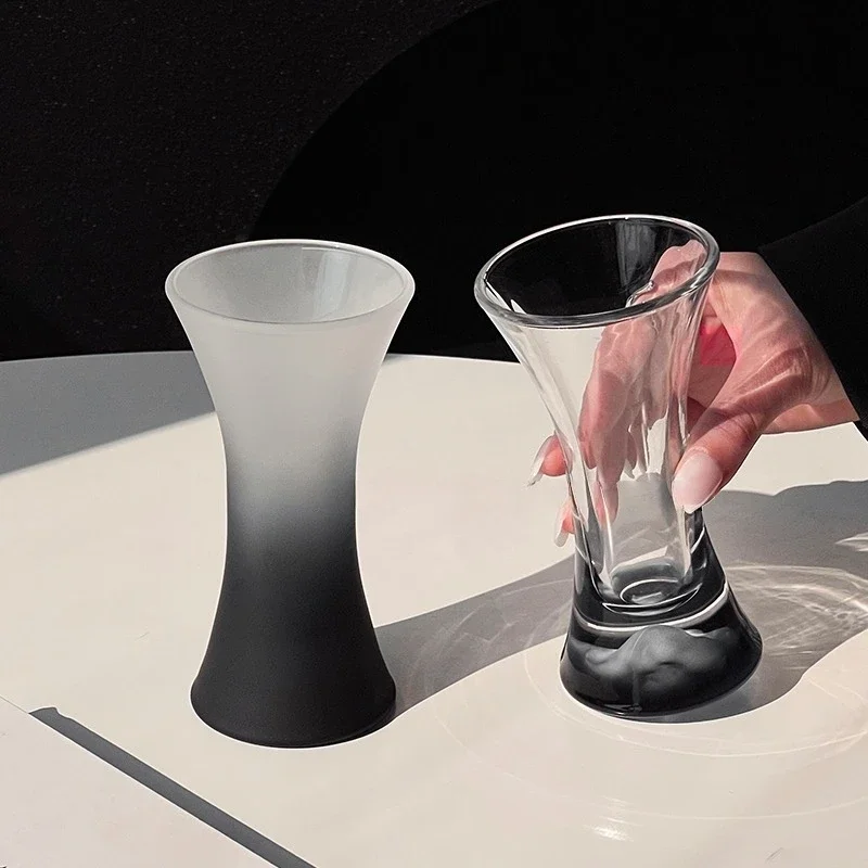 150ml Premium Matte Black Glass Champagne Glass, Cocktail Glass, Juice Cup, Cold Drink Cup Elegant Design, For Parties&Daily Use