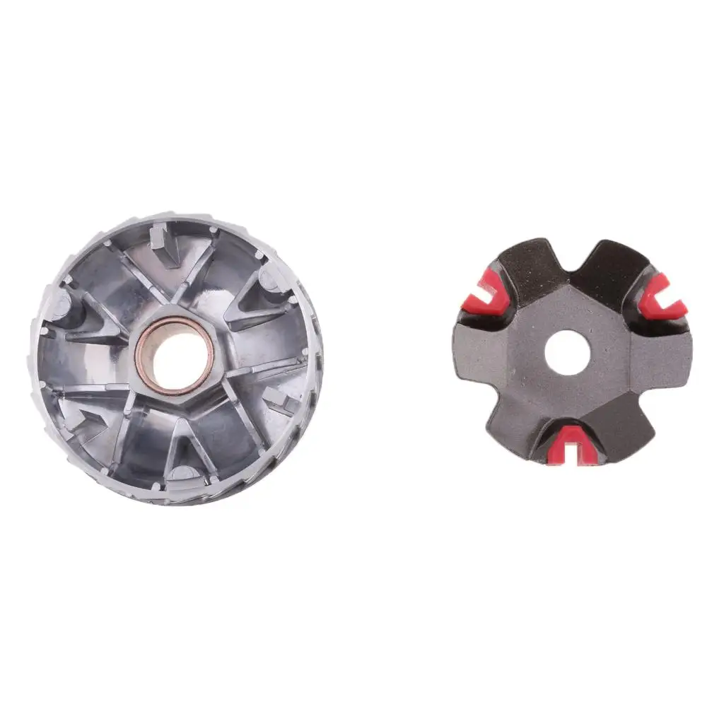 Variator Set with Ramp Plate Nine Rollers Weights Silver Metal Scooter Parts for GY6 50cc 60cc 80cc