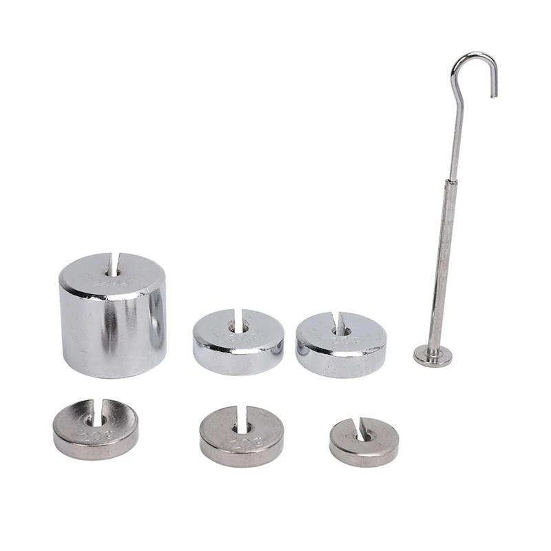 A74I-Laboratory Slotted Mass Kit, Slotted Weights, Easy To Use Portable Chrome Steel High For Classroom