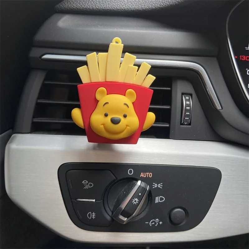 New Kawaii Winnie The Pooh Air Freshener Air Outlet Decoration Fashionable Car Air Conditioner Aromatherapy Car Decoration