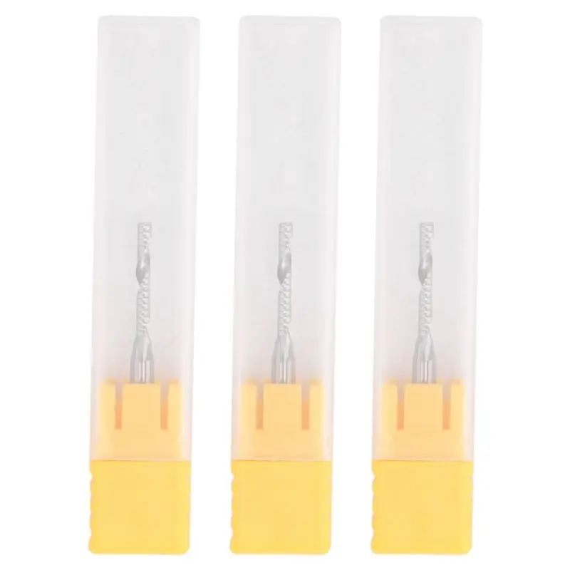 ABRW-10 PCS 2Mm X 15Mm Carbide Single Flute End Mill Router Bit Parts For Engraving Machine