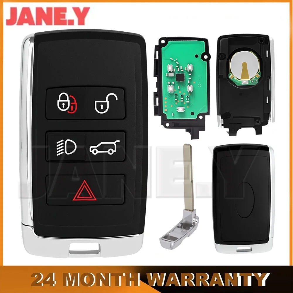 Smart Remote Car Key 2018-2023 Case For Land Rover Range Rover Evoque 315MHz 434MHz Fob JK52-15K601-BG JK52-15K601-DJ 5 Buttons