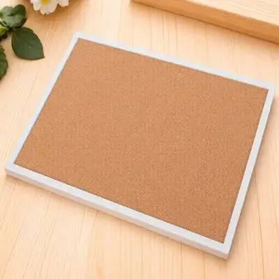 

1 set 1 Set Framed Thick Cork Wall Notice Bulletin For Office Home Memo Reminder Photo Display Large Memo Board Wall Board Set
