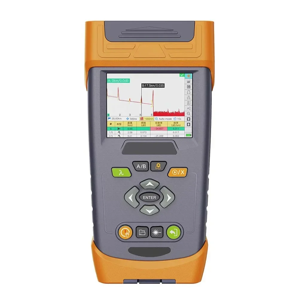 Multi-functional Pon QX55 6-IN-1 NIMI OTDR Fiber Optic Tester With 10mw VFL 800-1650 OPM SLS FIP And RJ45 Tester