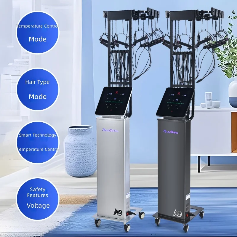 Digital Hair Perm Machine Popular Korean Design Big Touch Screen Curly Hair 40pcs Hair Rollers Professional Salon Tool Dual view 6