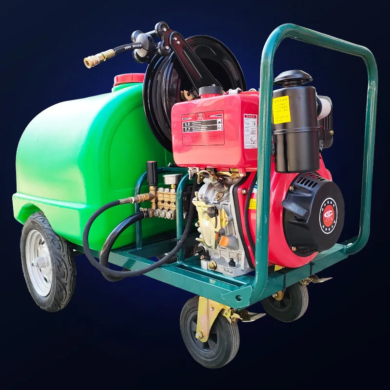 Ship Oil Cleaning And Spraying Machine, High Pressure Landscaping Electric Cart Garbage Deodorizing Electric Spraying Machine