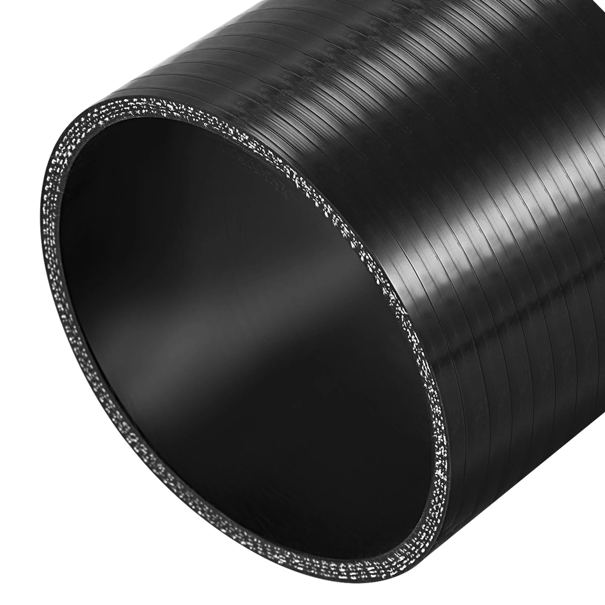 UXCELL 25mm-127mm ID High Performance Straight Silicone Coupler Pipe Reinforced Straight Hose Turbo Intake Pipe Black