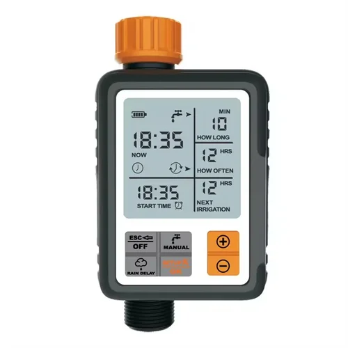 전자 자동 물 타이머, LCD 디지털 스프링 시스템, 스프링클러 제어 타이머, 야외 마당 정원 급수 관개 