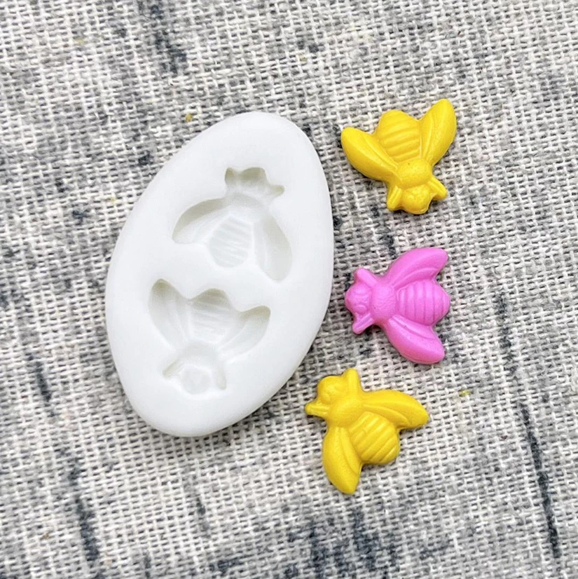 Mini Bee Silicone Cake Baking Mold Sugarcraft Chocolate Cupcake Resin Tools Fondant Cake Decorating Tools