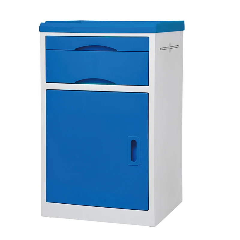 

Medical Blue Color Hospital Furniture Bedside Lockers Clinic Cupboard Lockable Bedside Cabinet