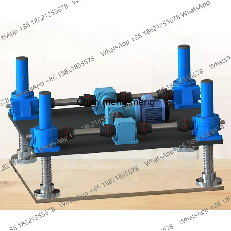 SWL screw elevator electric hand operated worm gear reducer small linkage screw synchronous lifting platform