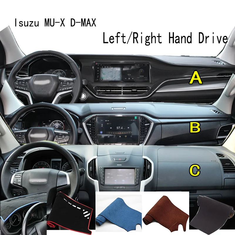 

For Isuzu MU-X D-MAX TFR86/5/7 Accessories Dashboard 310S Cover Instrument Panel Dash Mat Dashmat Protective Pad