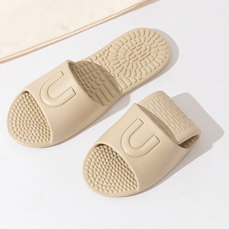 Lightweight Travel Slippers Women 2025 Summer Open Toe Soft Eva Bathroom Slides Woman Comfort Casual Non-Slip Flip Flops Ladies image 3