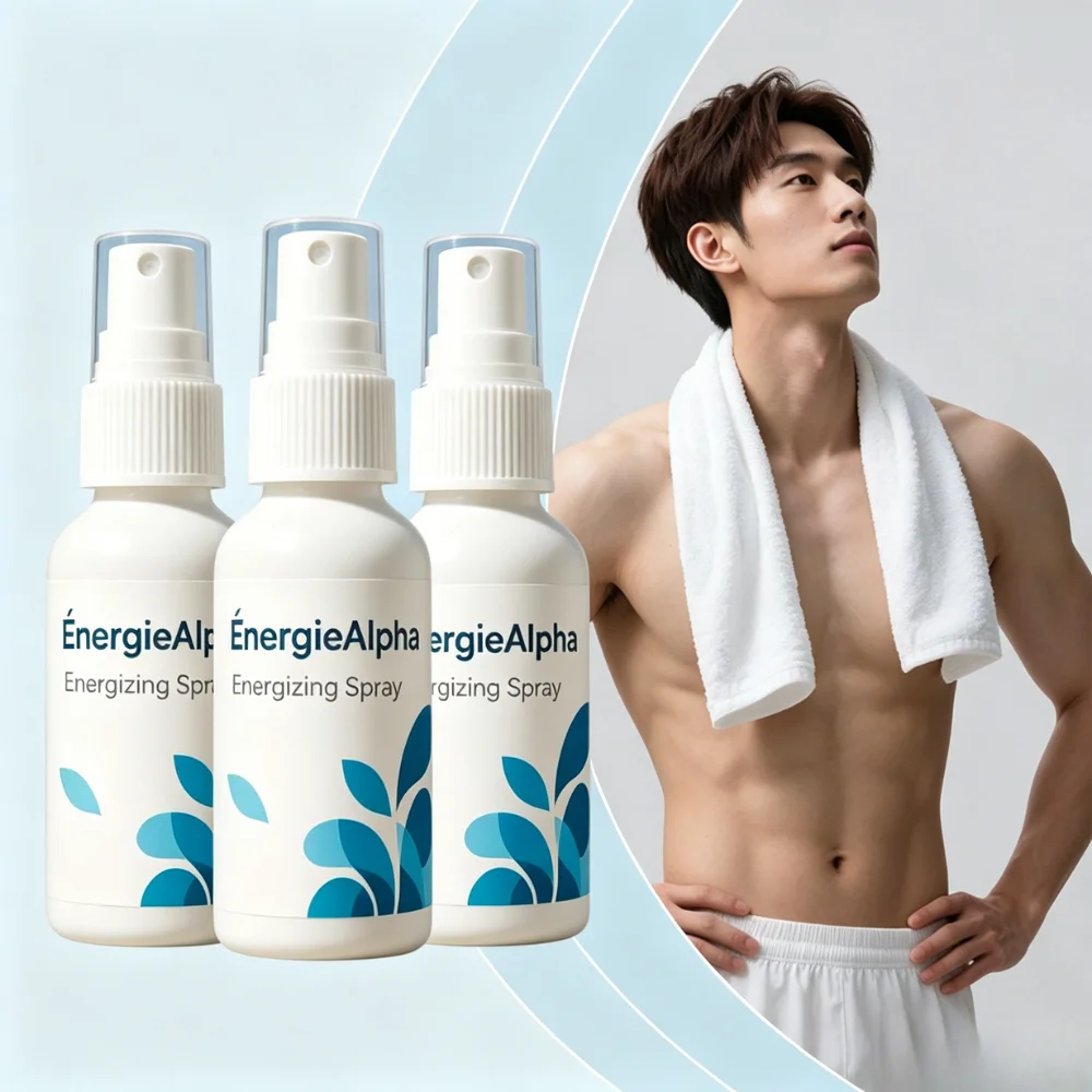 Energiealpha Energizing Care Spray Nutre Profundamente la Piel, Refresca Instantáneamente y Apoya la Recuperación Diaria de Energía en Hombres de Forma Eficaz