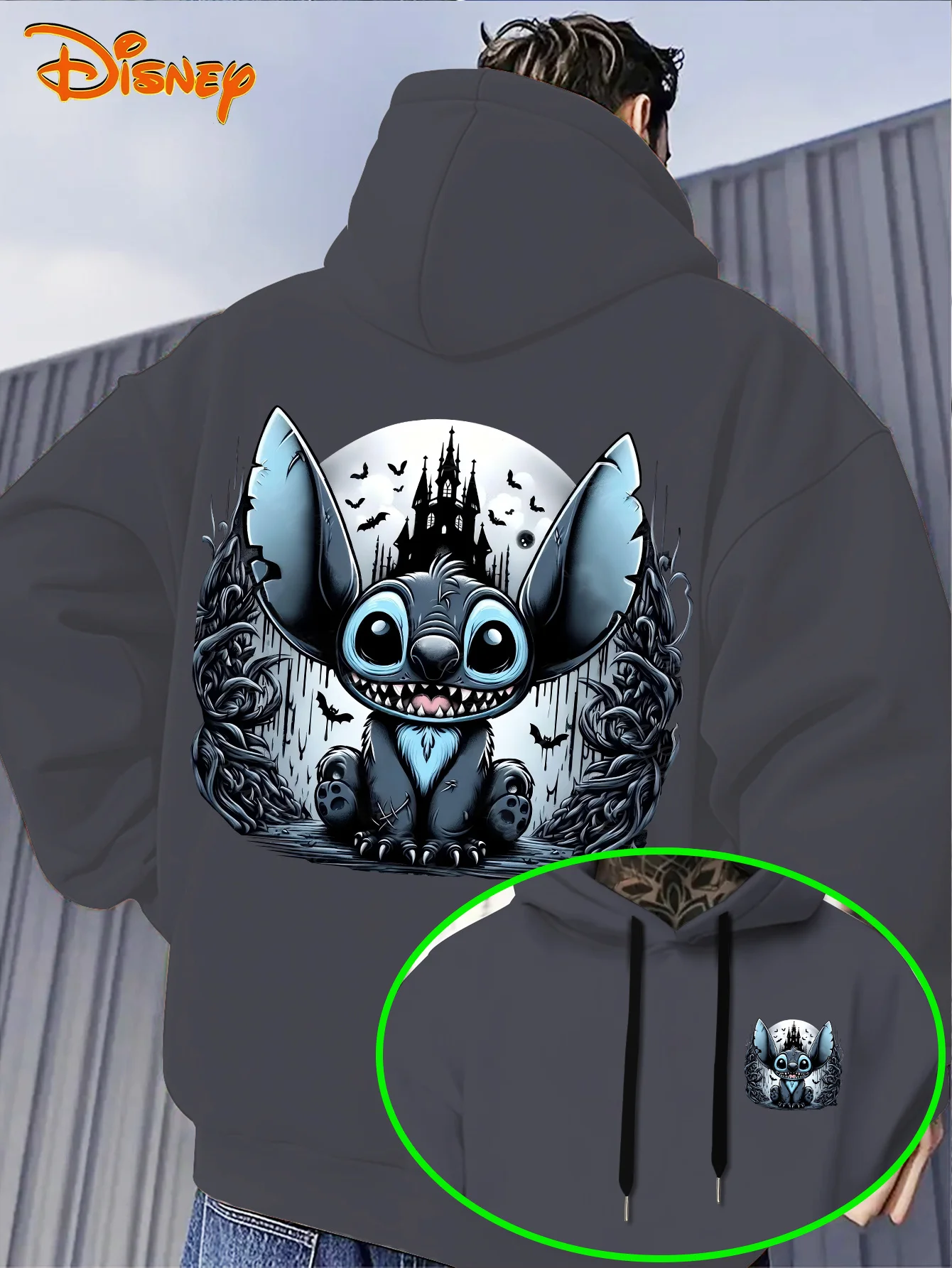 

Men's Women Disney Stitch Hoodies Fashion Oversized Streetwear Unisex Sweatshirts Autumn and Winter Fleece Casual Versatile