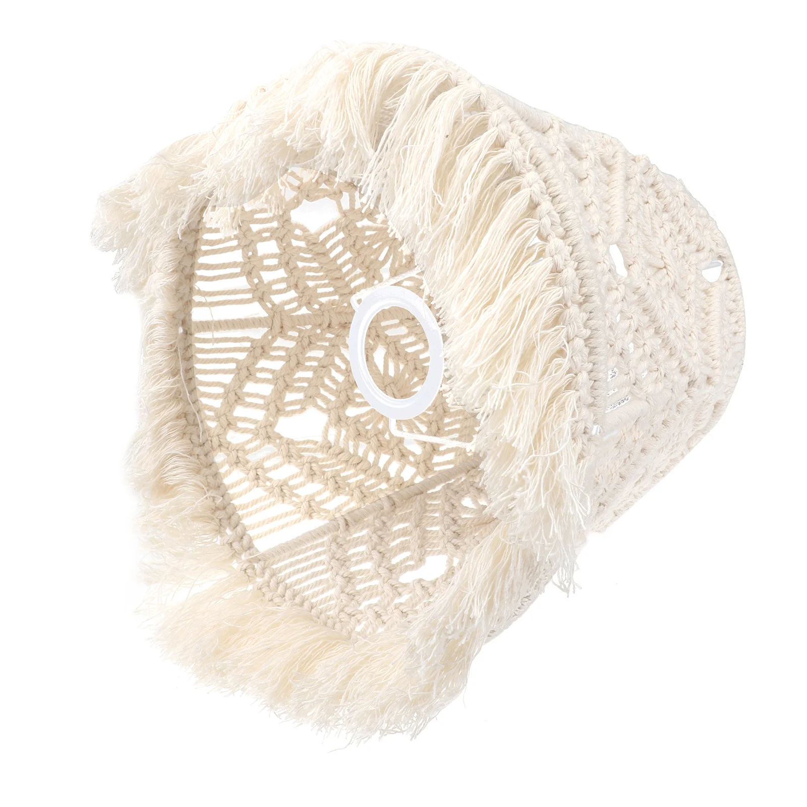 Cotton Rope Shade Handmade Bohemian Woven Light Shade For Table Floor Lamp Bedroom Decor Macrame Lamp Cover Lighting Accessory