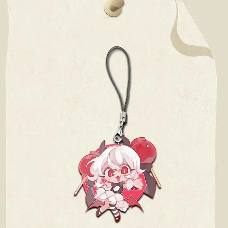 Cookie Kingdom Cosplay Keychain Shadow Milk Cookies Accessory Schoolbag Props Pendant Badge for Boys Girls Birthday Gift