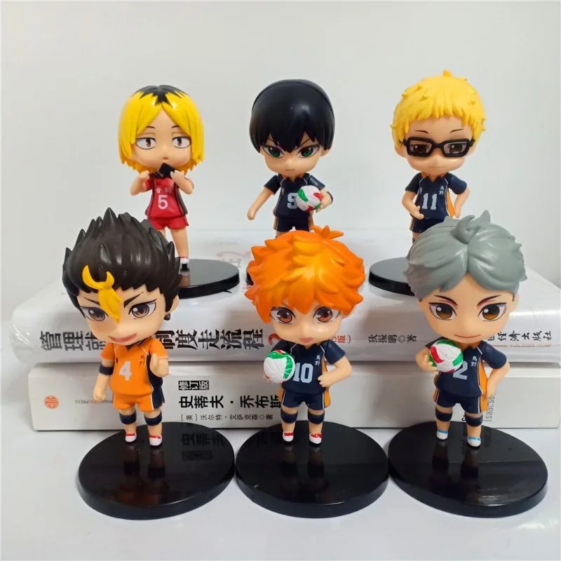 1pc random color Haikyuu!! Figure Series: 10cm Action Figures of  Volleyball Team with Tooru Oikawa and Koushi Sugawara  Models