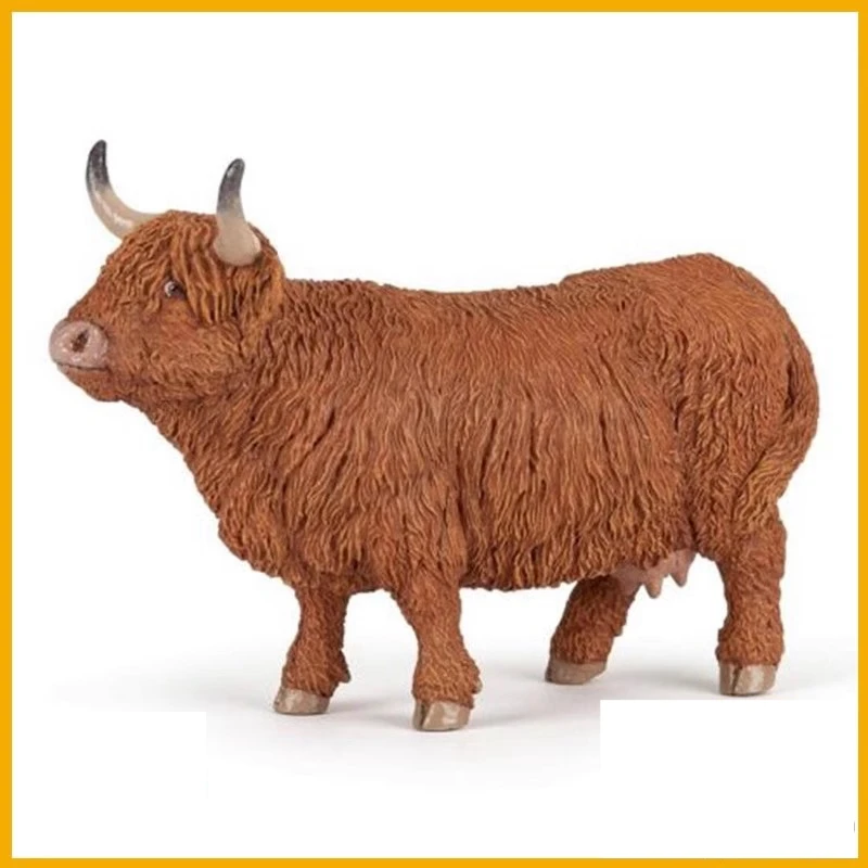 pvc figure model toy highland cattle cow out of print p