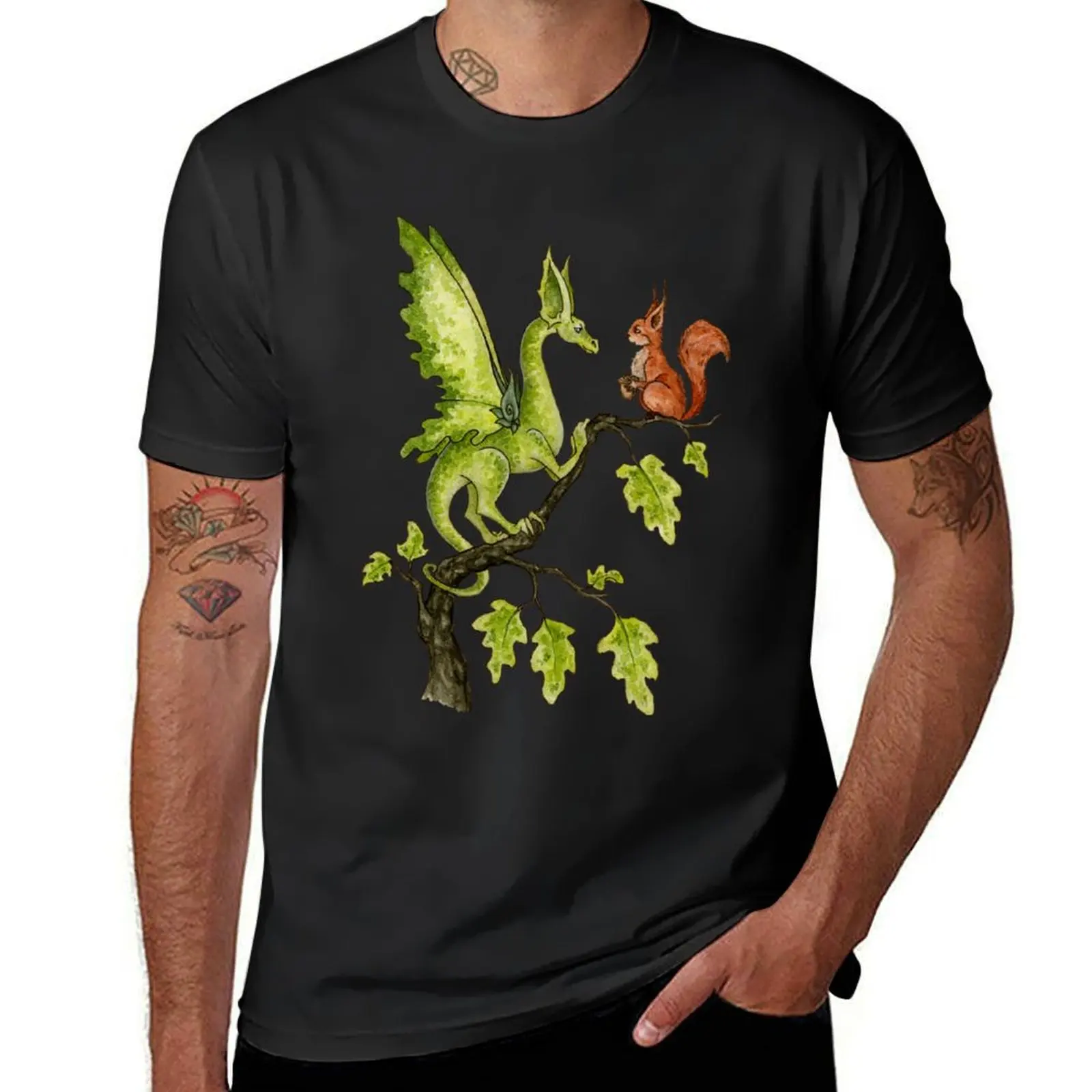 Oak Tree Encounter T-Shirt tops heavyweights mens t shirt