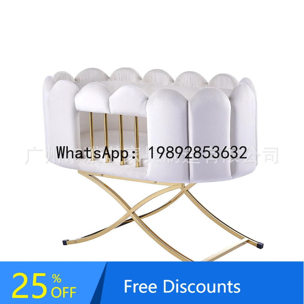 Velvet Fashion Cartoon Soothing Swing Cradle