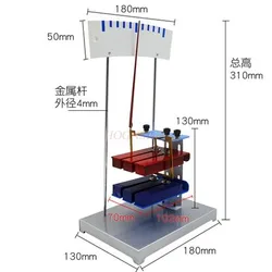 Ampere force demonstrator pointer-type magnetic field effect on current experimental equipment energized wire physics teaching