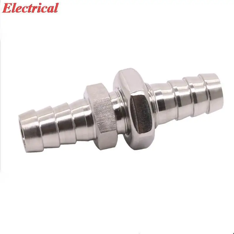 1pc 304 Stainless Steel Bulkhead Hosetail Pipe Fitting Connector Water Gas Panel Install 3mm 4mm 6mm 8mm 10mm 12mm 14mm 16mm 20