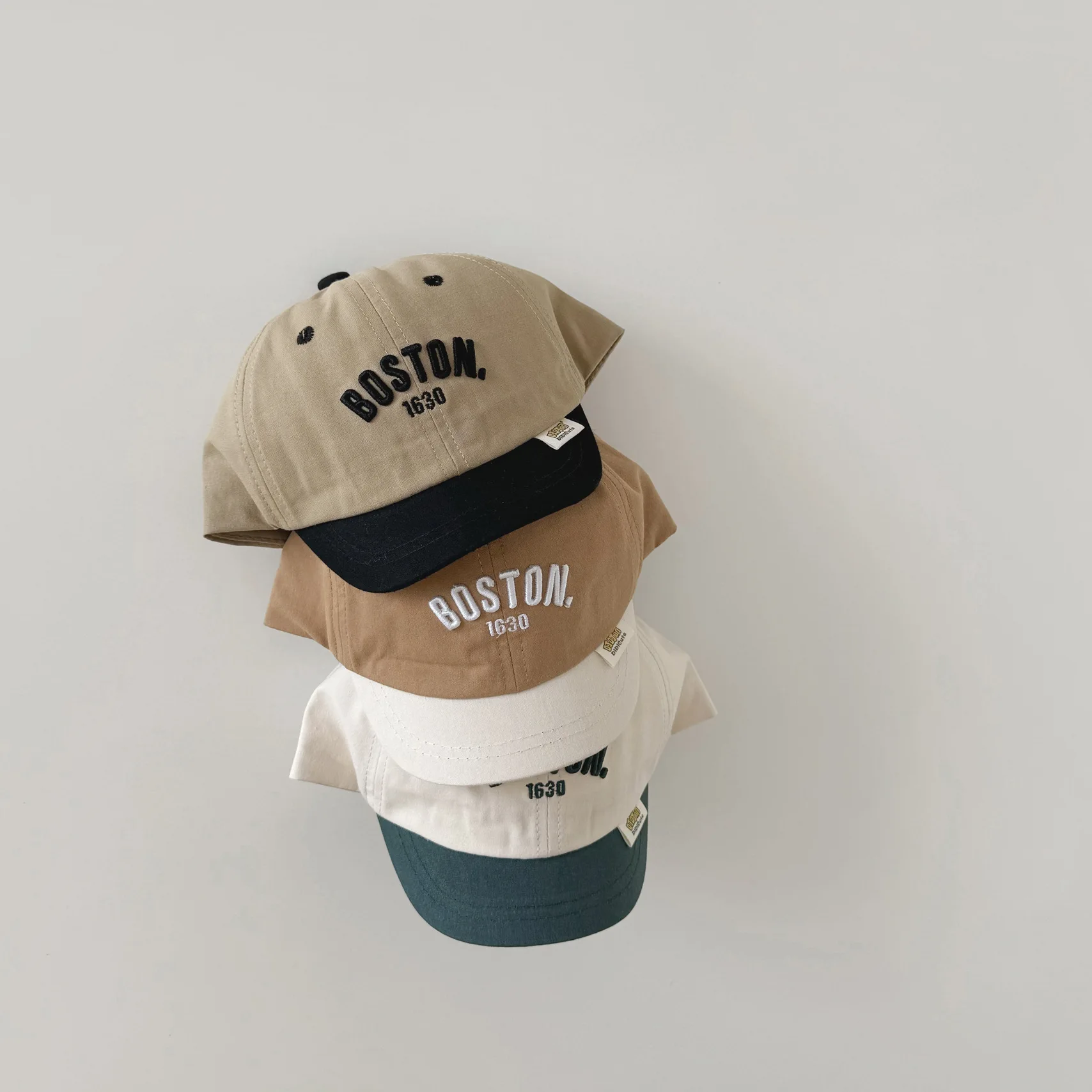 Summer Boy Girl Children Embroidery Letter Baseball Caps Baby Outdoor Sunscreen Hats Kid Cotton Peaked Cap Toddler Casual Hat