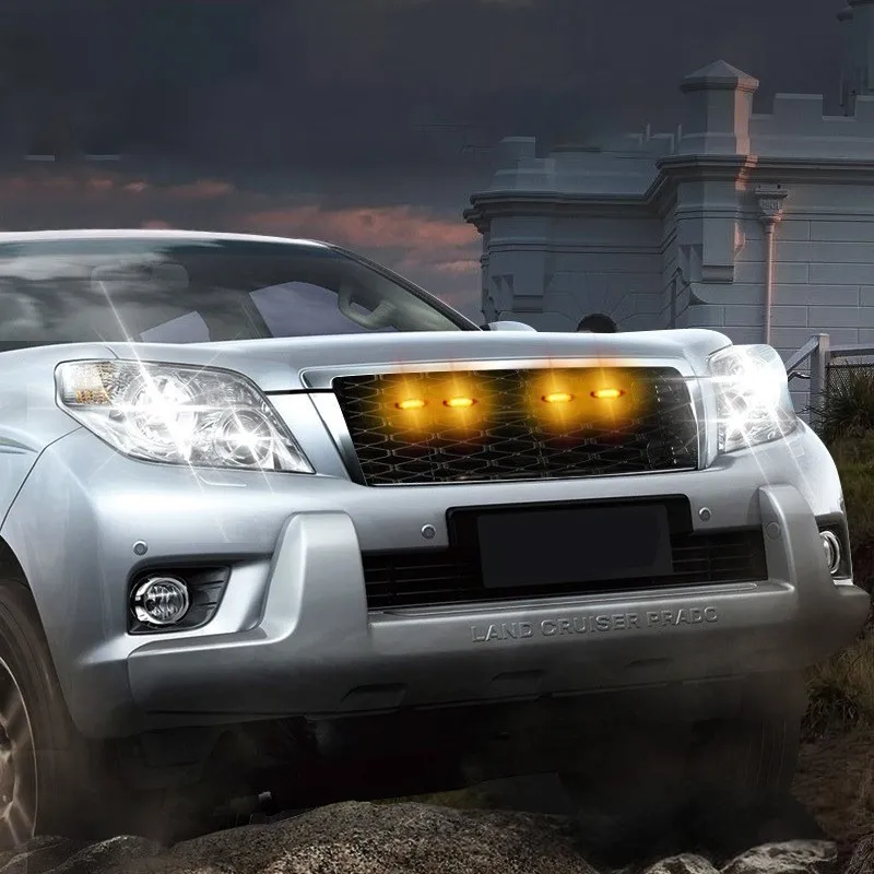 

Modified Car Front Grille Light 3Pcs Highlight Lamp For Toyota 4Runner Land For Cruiser Prado