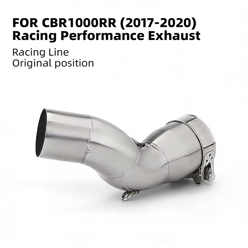 Geeignet für Honda CBR1000RR Cb1000rr Motorrad-Auspuffanlage, Mittelrohradapter, Mittelteil 2017-2020
